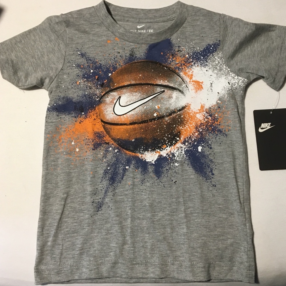 Nike Toddler boy 4t grey basketball t-shirt